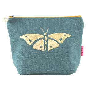 Gold Butterfly Cosmetic Purse - Teal - 3 Variations