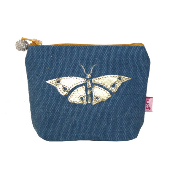 Gold Butterfly Mini Purse - Petrol - 2 Variations