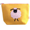 Sheep Large Cosmetic Purse - Ochre - 2 Variations