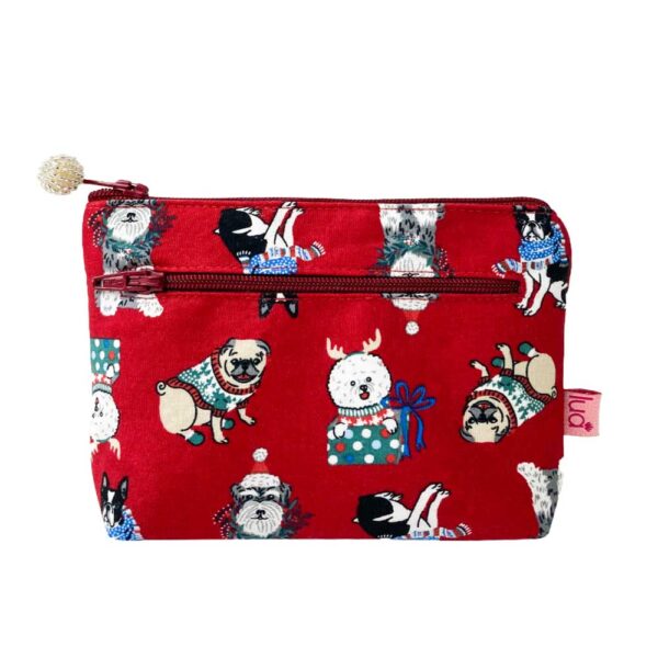 2 Zip Purse - Red Doggies