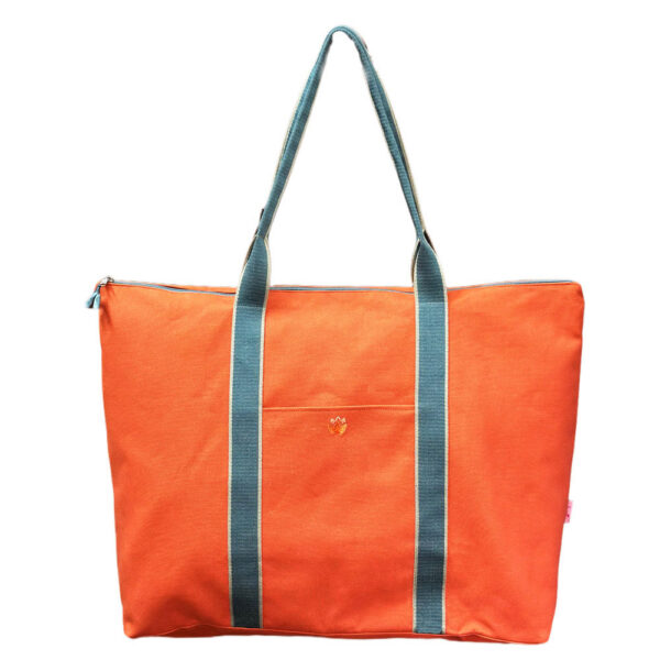 Travel Bag - Plain Canvas - Orange