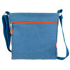 Large Cross Body Bag Canvas - Aqua Blue