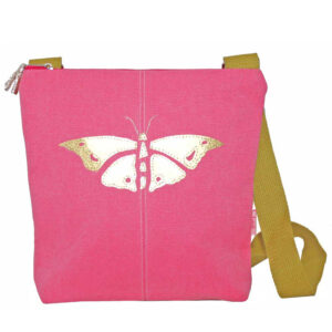 Butterfly Messenger Bag - Pink