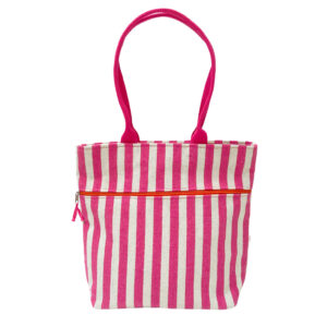 Tote Bag - Seaside Stripe Pink