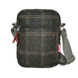 Cross Body Bag - Dark Olive Check