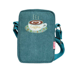 Coffee Cross Body Bag - Teal