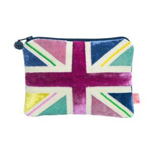 Velvet Union Jack Purse - Colourful
