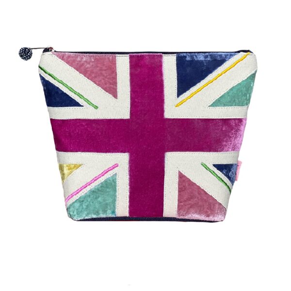 Union Jack Large Cosmetic Purse - Colourful