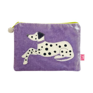 Velvet Dalmatian Purse - Lavender