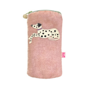 Dalmatian Glasses Purse - Dusky pink
