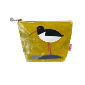 Oystercatcher Small Cosmetic Bag - Velvet - Yellow
