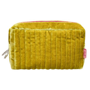 Velvet Cosmetic Bag - Mustard