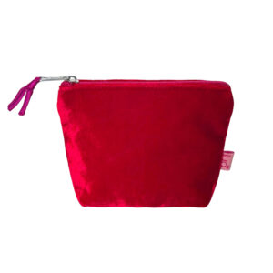 Velvet Mini Purse - Bright Red