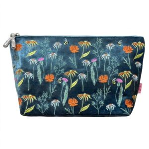 Meadow Large Cosmetic Bag - Dusky Blue