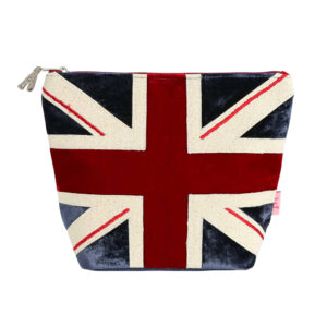 Velvet Union Jack Cosmetic Bag
