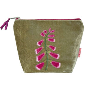 Foxglove Small Cosmetic Bag - Velvet