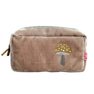Mushroom Make Up Bag - Pale Mink