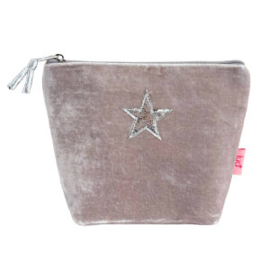 Star Small Cosmetic Bag - Pale Mink