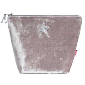 Silver Star Cosmetic Bag - Pale Mink