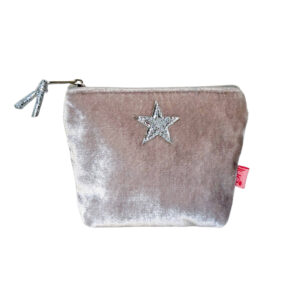 Velvet Star Mini Purse - Pale Mink