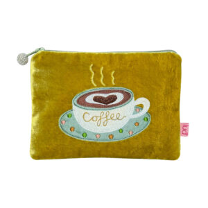 Velvet Coffee Purse - Mustard