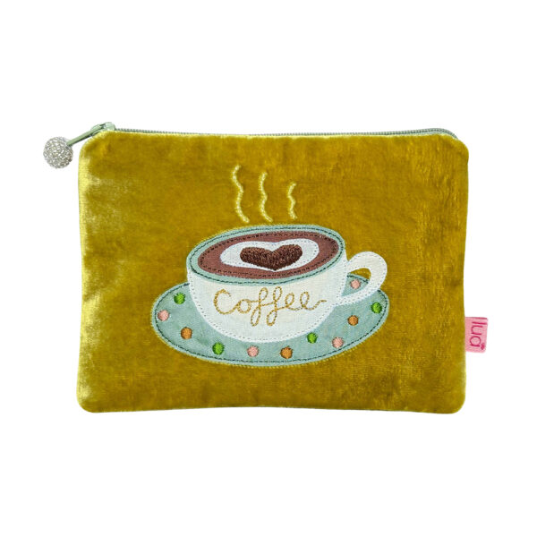 Velvet Coffee Purse - Mustard