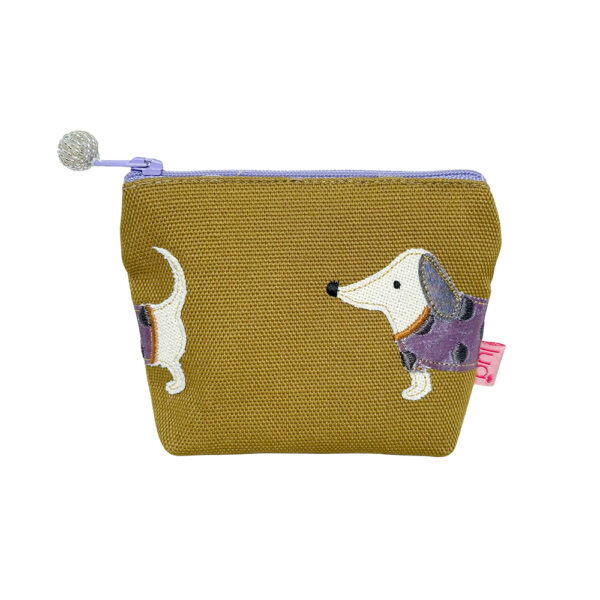 Mini Sausage Dog Purse - Mustard