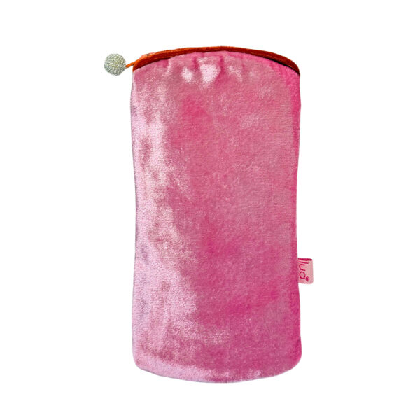 Velvet Glasses Purse - Pink