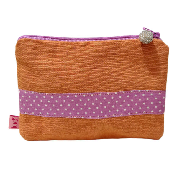 Sausage Dog Wrap-Around Purse - Orange/lilac - Image 2