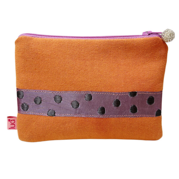Sausage Dog Wrap-Around Purse - Orange/mauve - Image 2