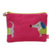 Sausage Dog Wrap-Around Purse - Pink/lime