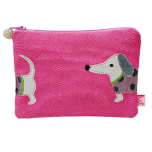 Sausage Dog Wrap-Around Purse - Pink/mauve