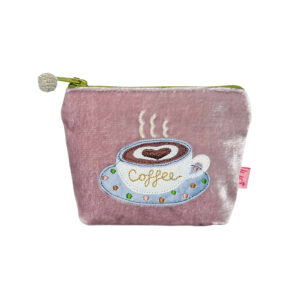 Velvet Coffee Mini Purse - Dusky Pink