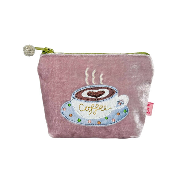 Velvet Coffee Mini Purse - Dusky Pink