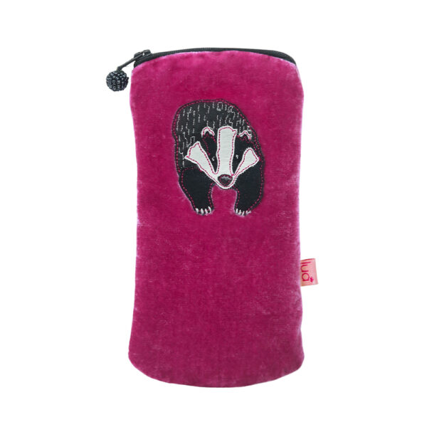 Badger Glasses Purse - Velvet