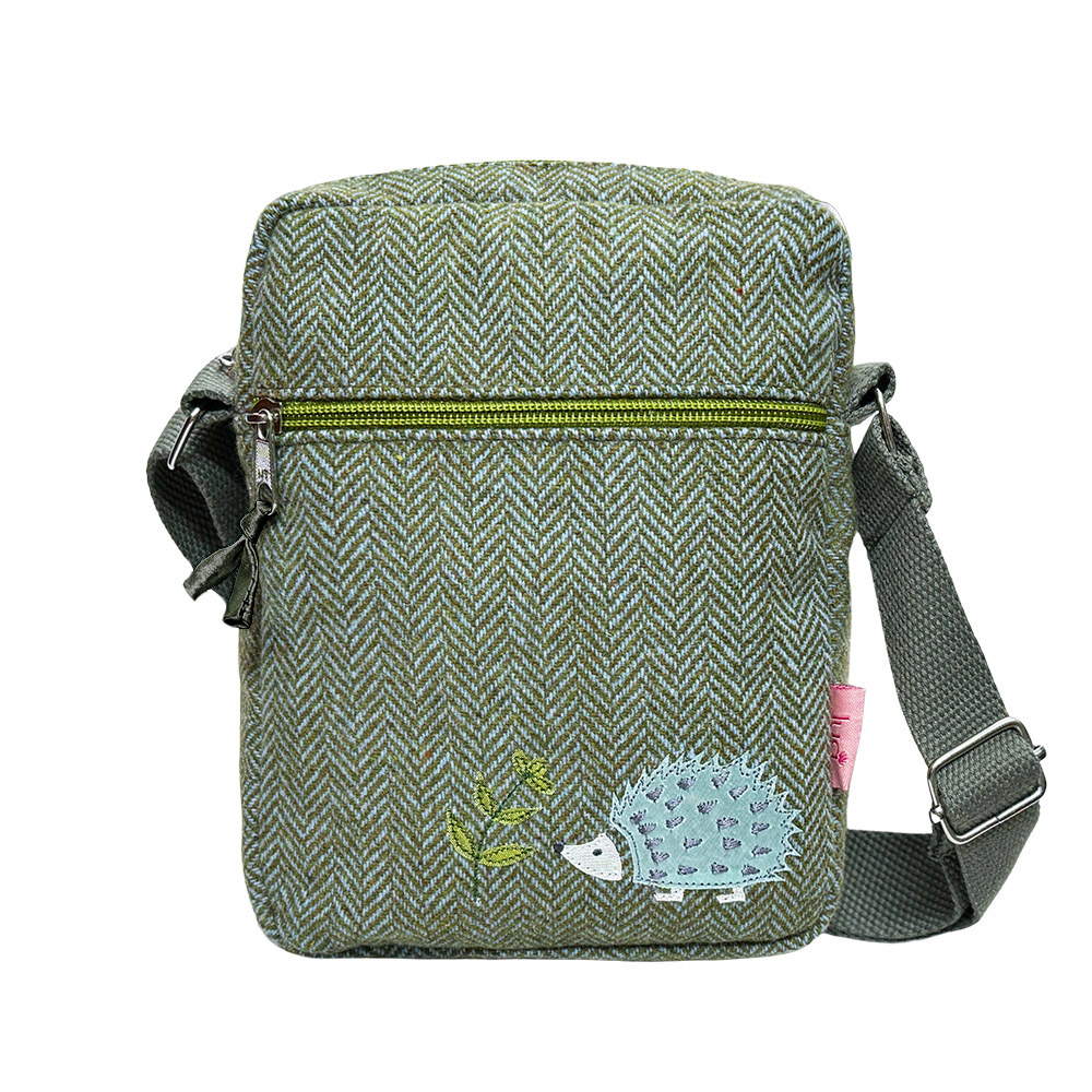 Hedgehog Cross Body Bag - Herringbone
