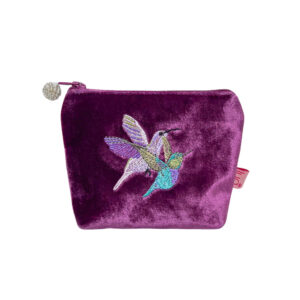 Hummingbird Mini Purse - Plum