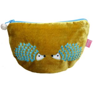 Hedgehog Purse - Velvet - Mustard