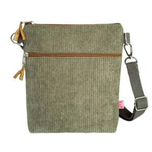 Corduroy Cross Body Purse -Sage
