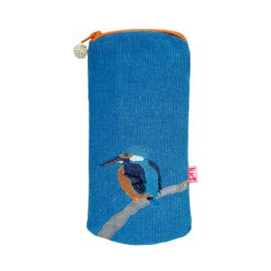 Kingfisher Glasses Purse - Blue