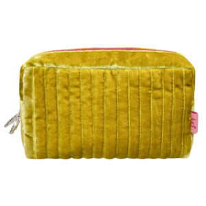 Velvet Cosmetic Bag - Mustard