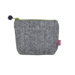 Herringbone Mini Purse - Grey