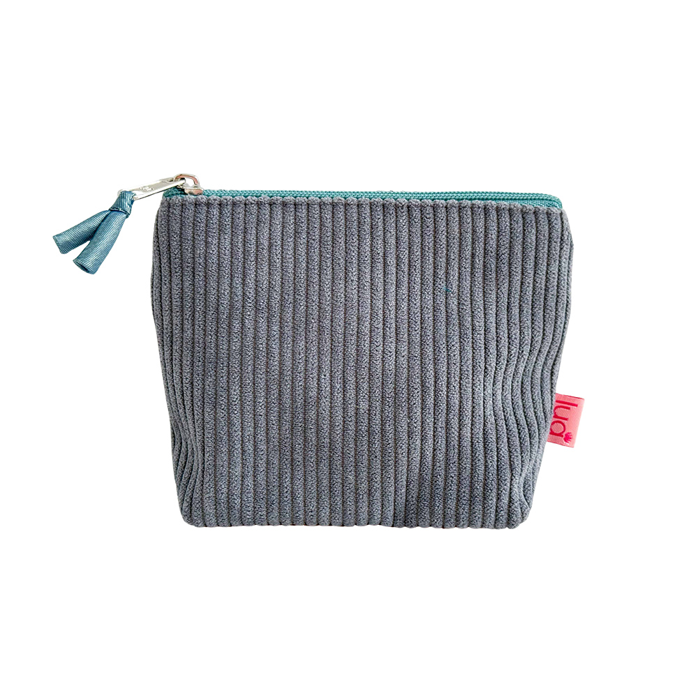 Corduroy Mini Purse - Grey