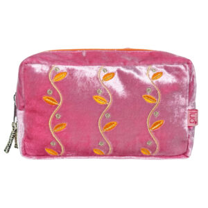 Leafy Make Up Bag - Pink