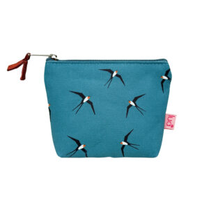 Mini Purse - Pale Blue Swallow
