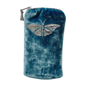 Butterfly Glasses Purse - Teal