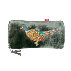 Pheasant Glasses Purse - Sage