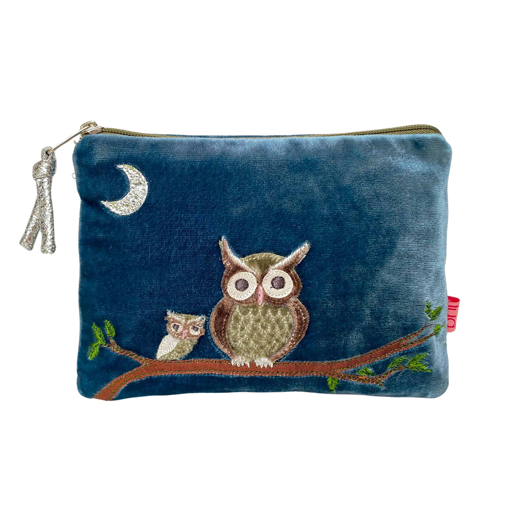 Owl Purse - Teal blue