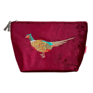 Pheasant Cosmetic Bag - Red