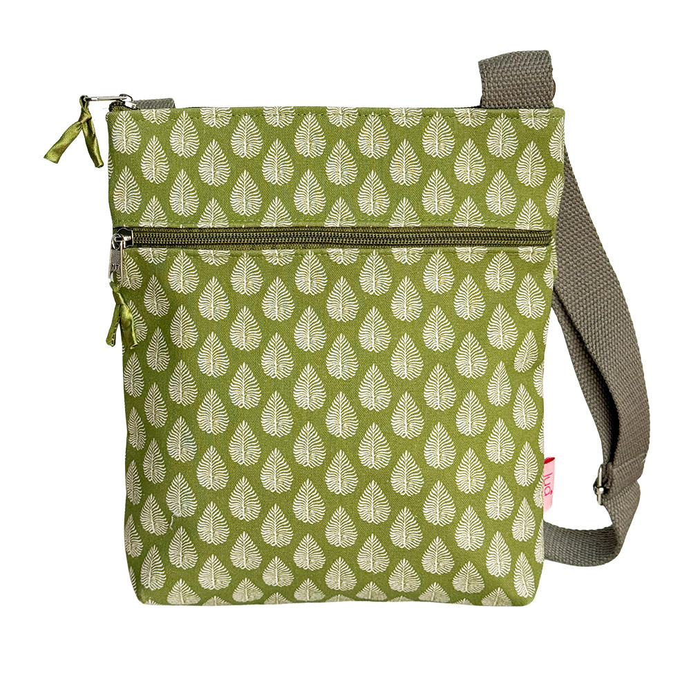 Olive Leaf Cross Body Bag